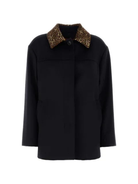MMC STUDIO Calamo leopard-print collar coat