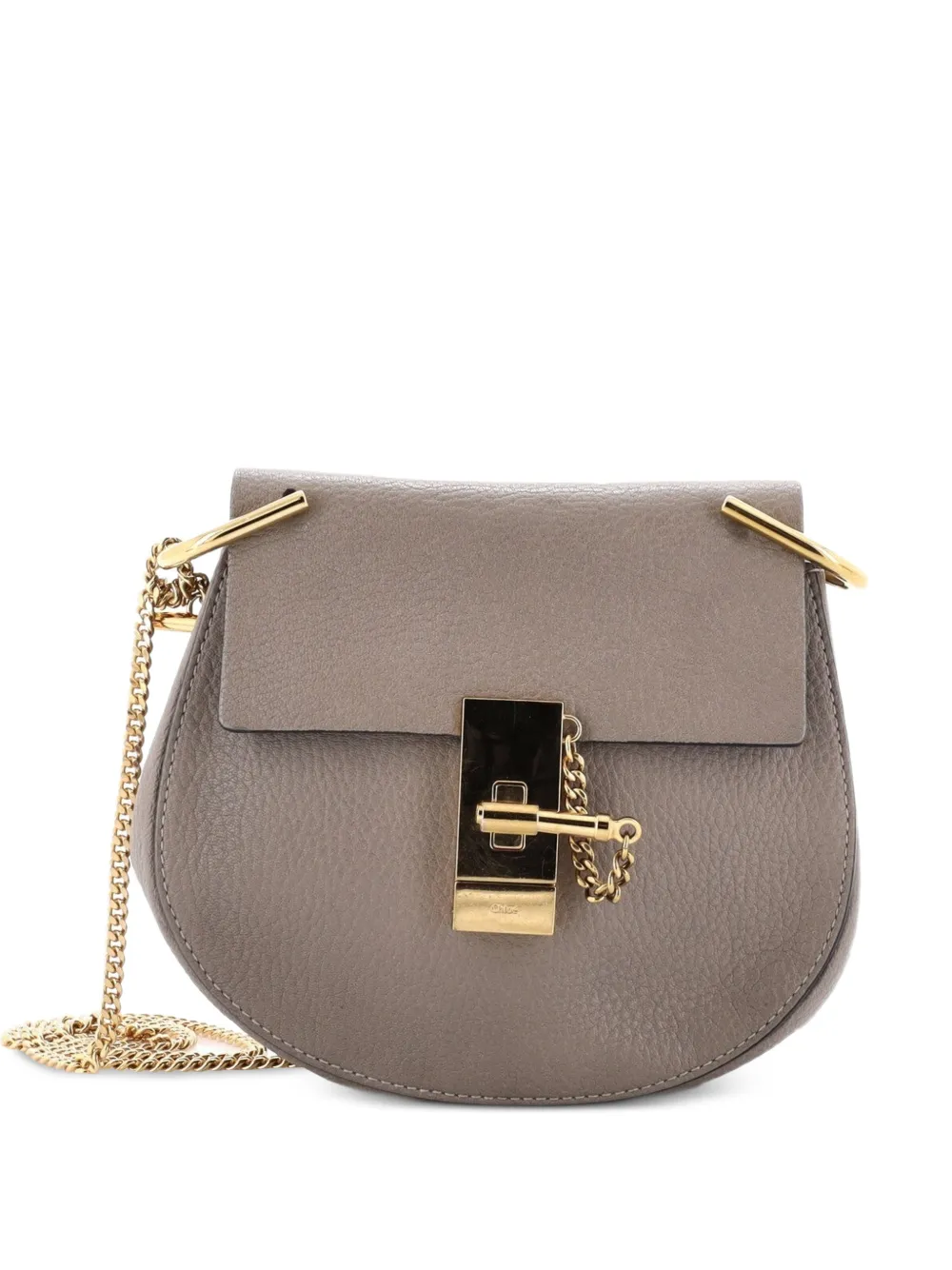 Chloé Pre-Owned Mini Drew Umhängetasche aus Leder - Braun