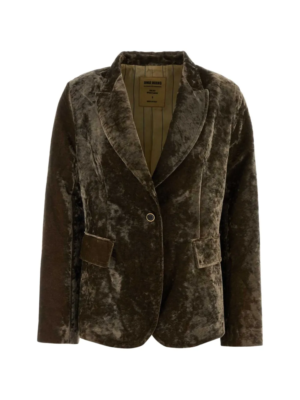 Uma Wang Kali velvet blazer
