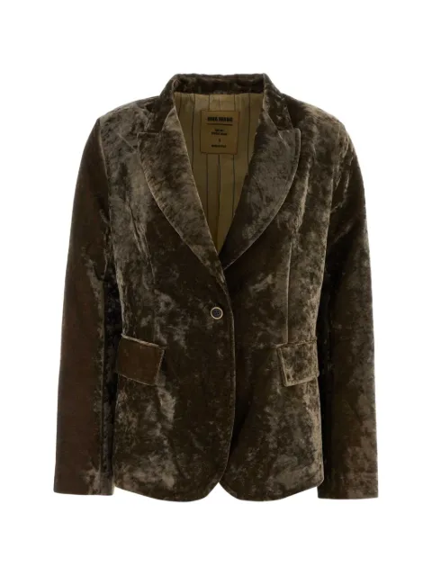 Uma Wang Kali velvet blazer
