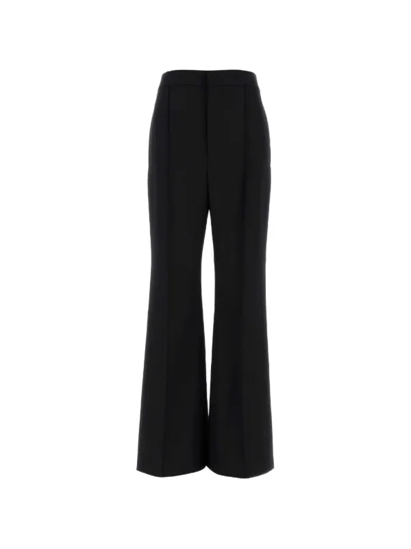 Carven Evasé Wool Trousers in Black