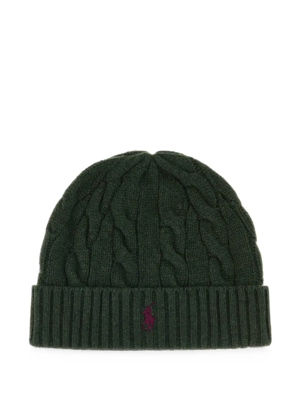 Polo Ralph Lauren cable-knit beanie hat Groen