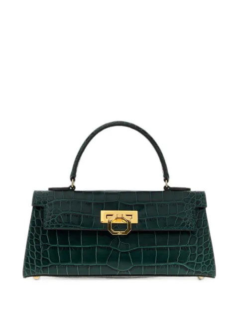CARBOTTI Masami croc-effect leather tote bag