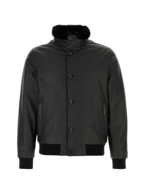 Moorer Cleros leather bomber jacket