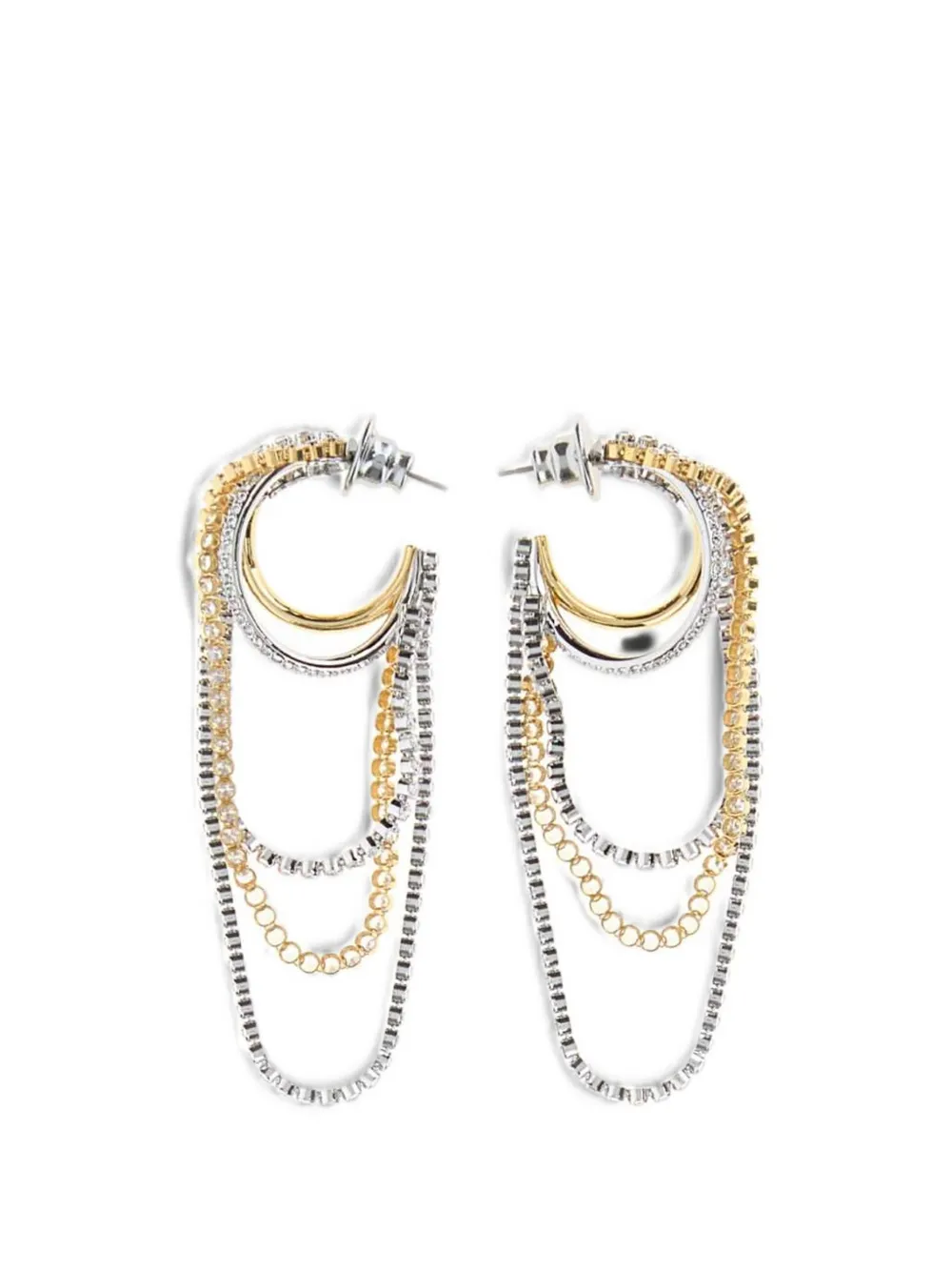 Swarovski Hyperbola crystal-embellished earrings - Argento