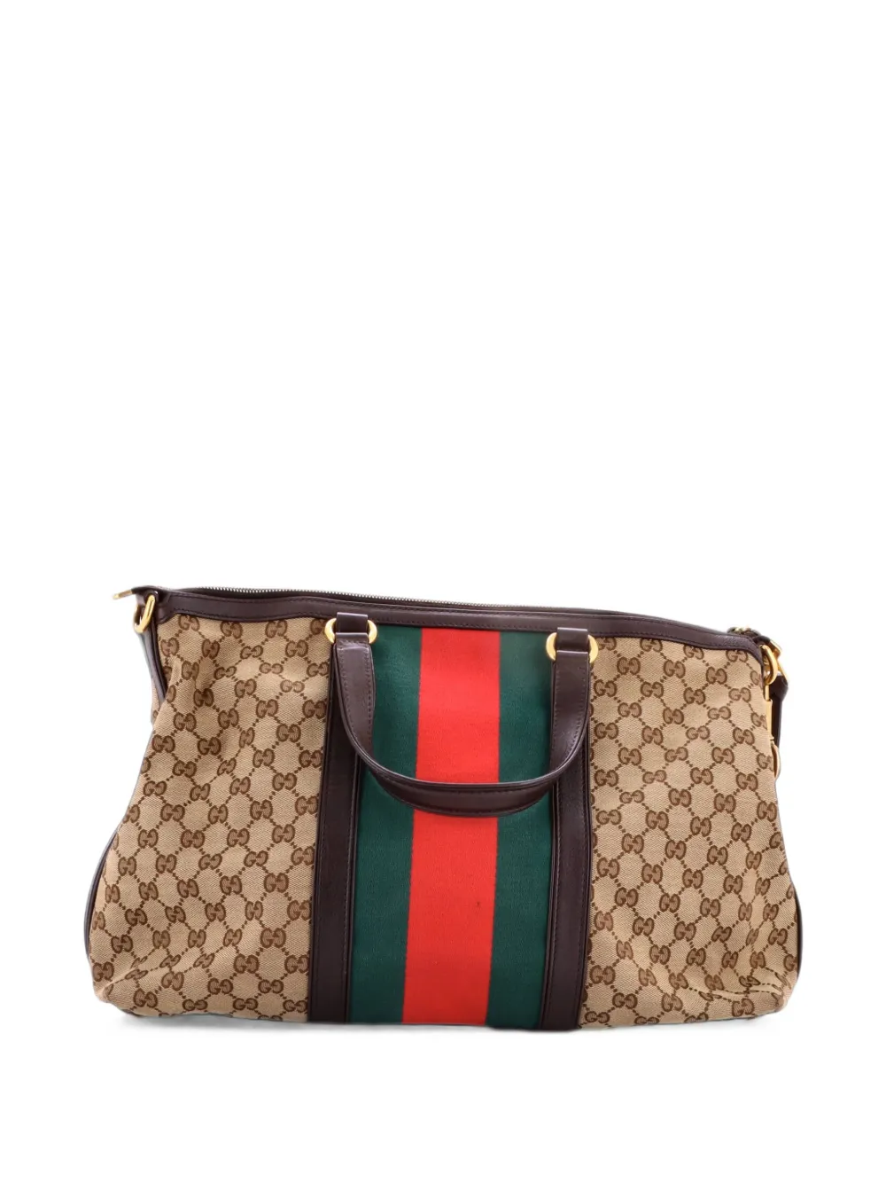 Gucci Pre-Owned Rania Convertible Top Handle Bag Web GG Canvas Medium tote bag - Marrone