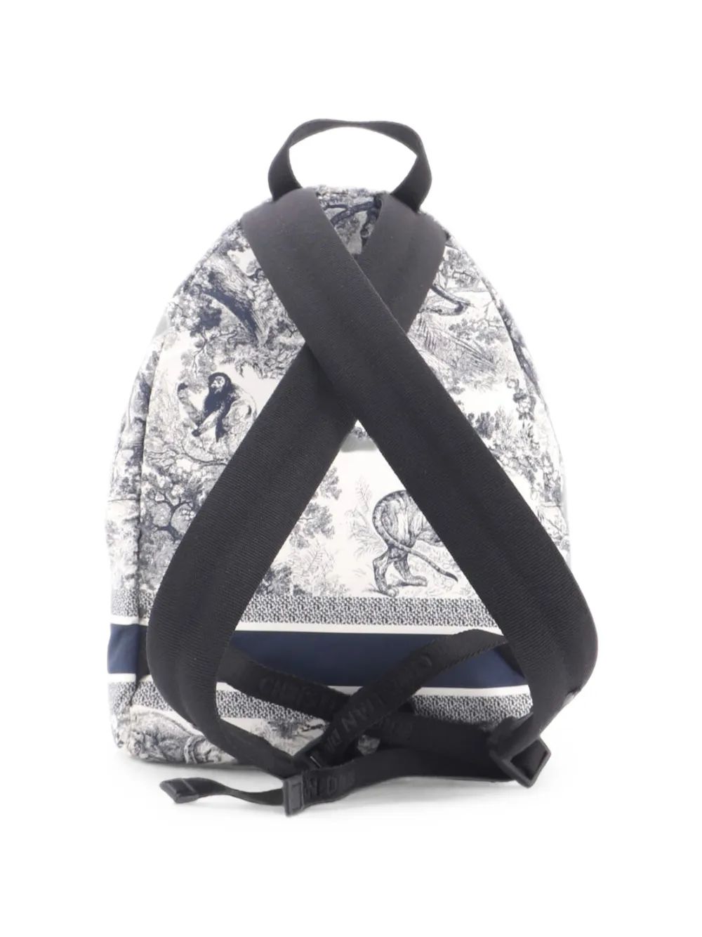 Pre-owned Dior Toile De Jouy Travel Technical Fabric Small Backpack In Multicolour