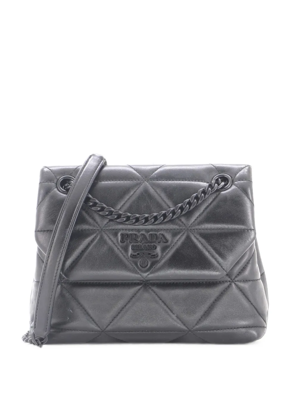 Prada Pre-Owned Spectrum Flap Bag Quilted Nappa Leather Small shoulder bag - Nero