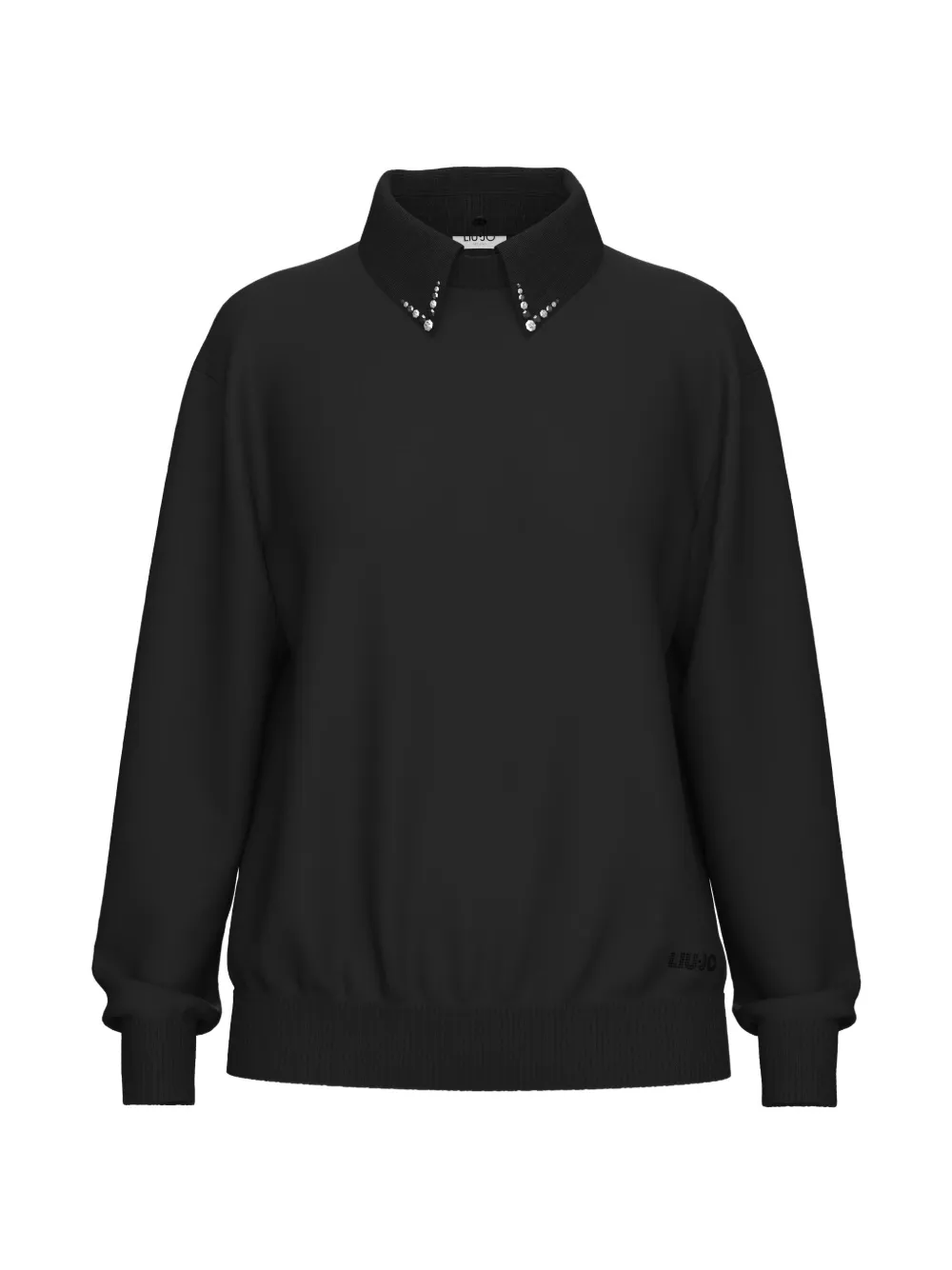 LIU JO crystal-embellished sweatshirt - Schwarz