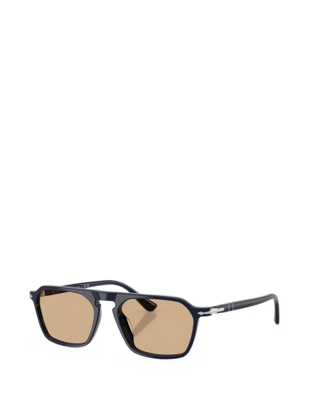 Persol Bril met geometrisch montuur Blauw