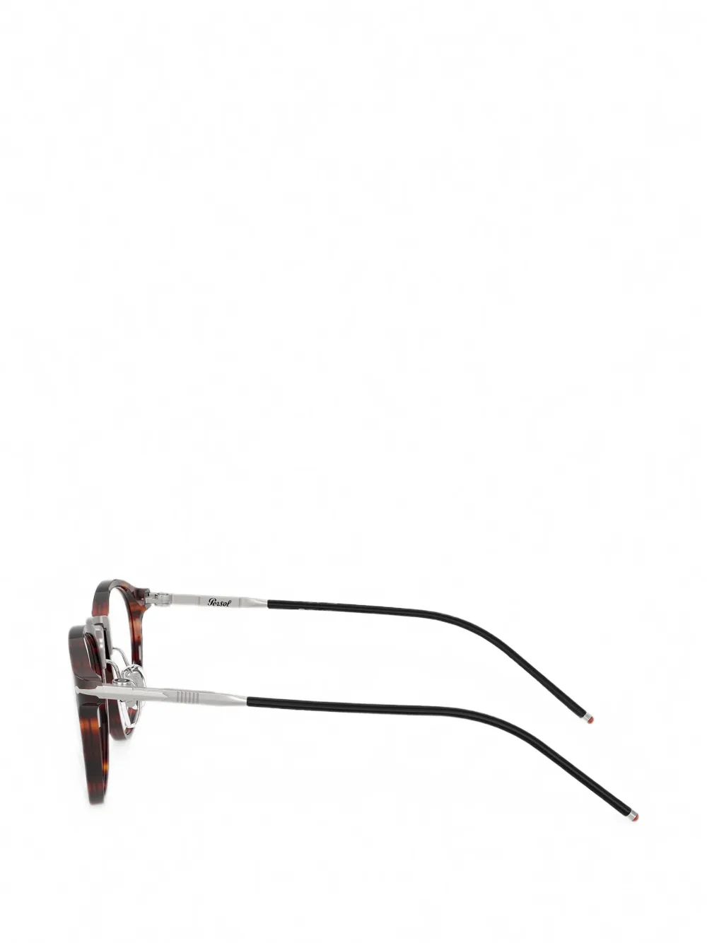 Persol Bril met rond montuur Bruin