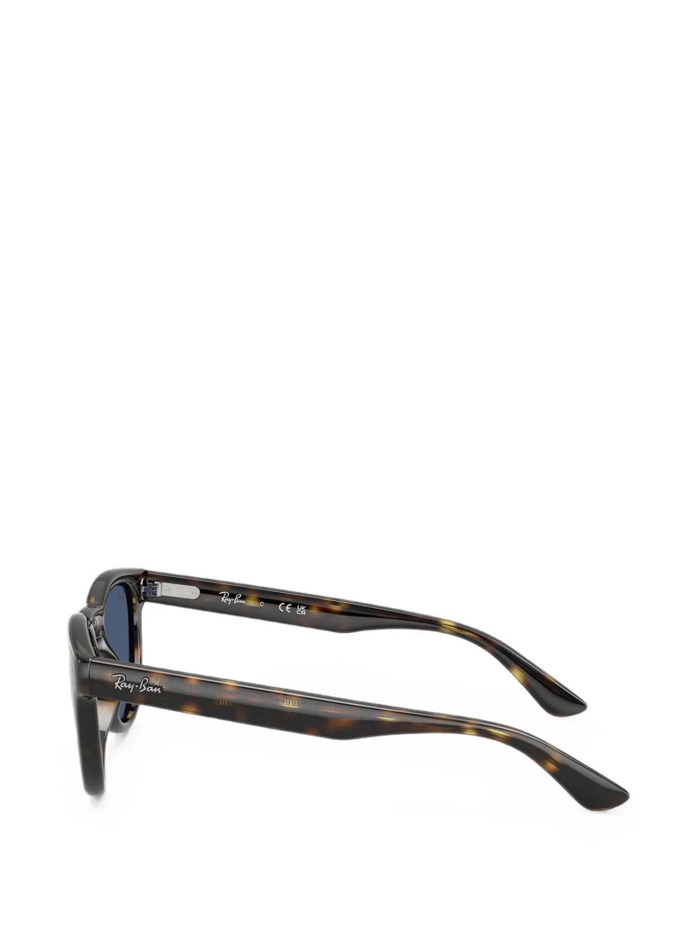 Ray-Ban RB2237 zonnebril met rond montuur met schildpadschild effect Bruin