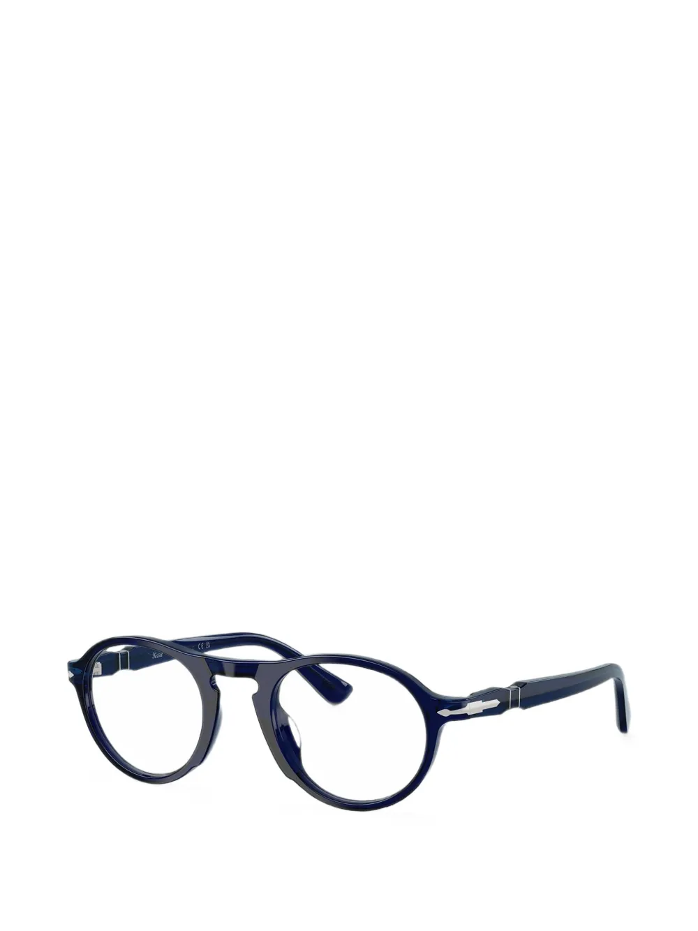 Persol Alba bril met rond montuur Blauw