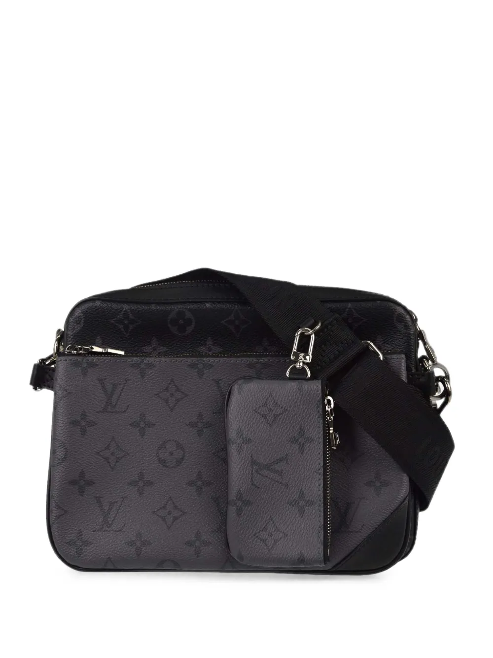 Louis Vuitton Pre-Owned 2010-2020s Monogram Trio Messenger shoulder bag - Nero
