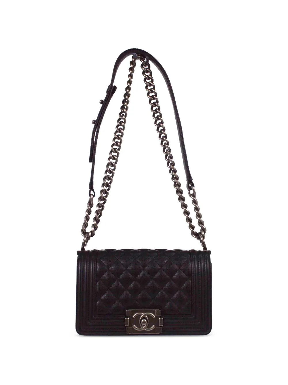 CHANEL Pre-Owned 2018 Boy Chanel chain shoulder bag - Nero