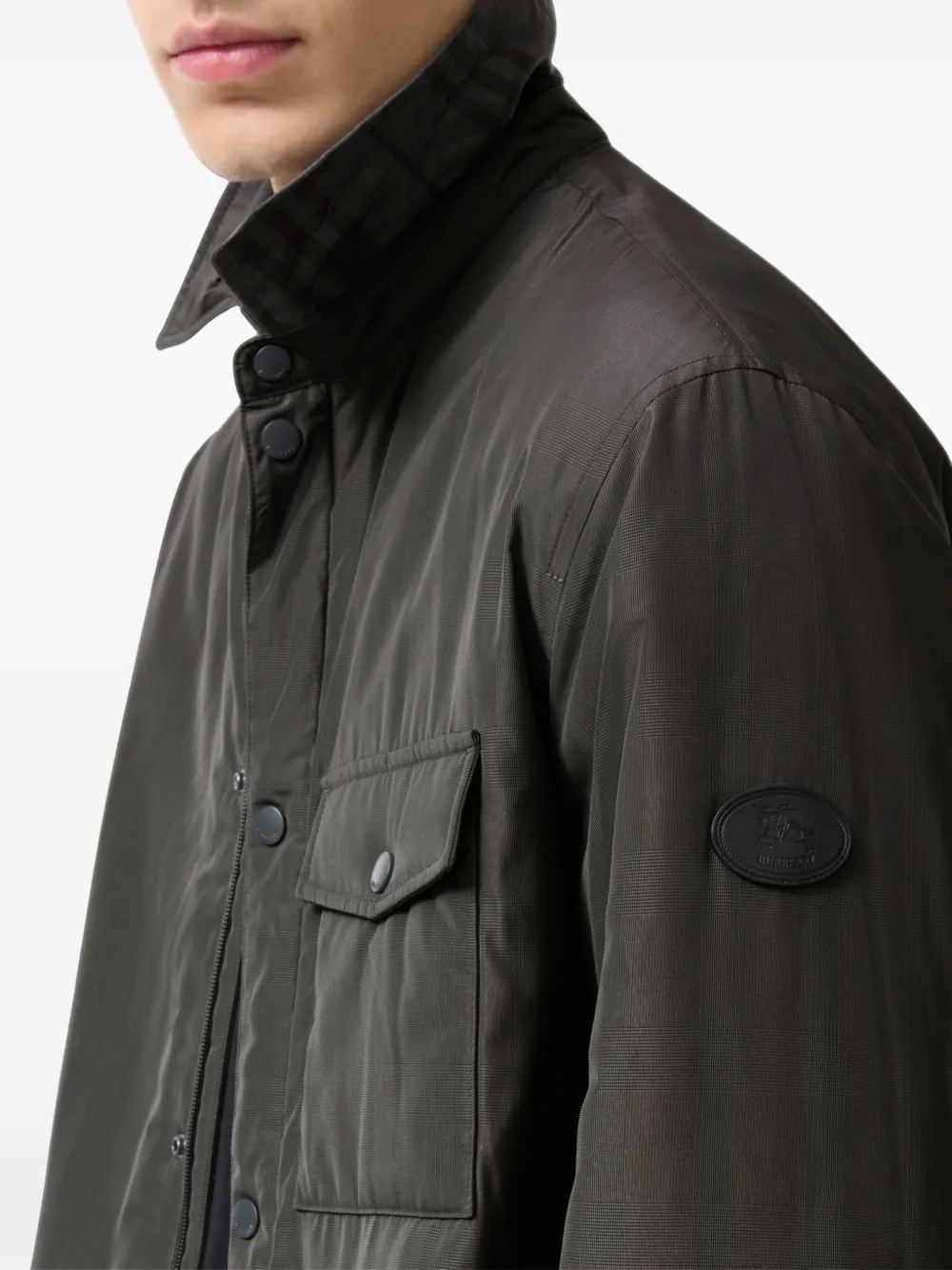 Burberry Check Dalewood shirtjack Grijs