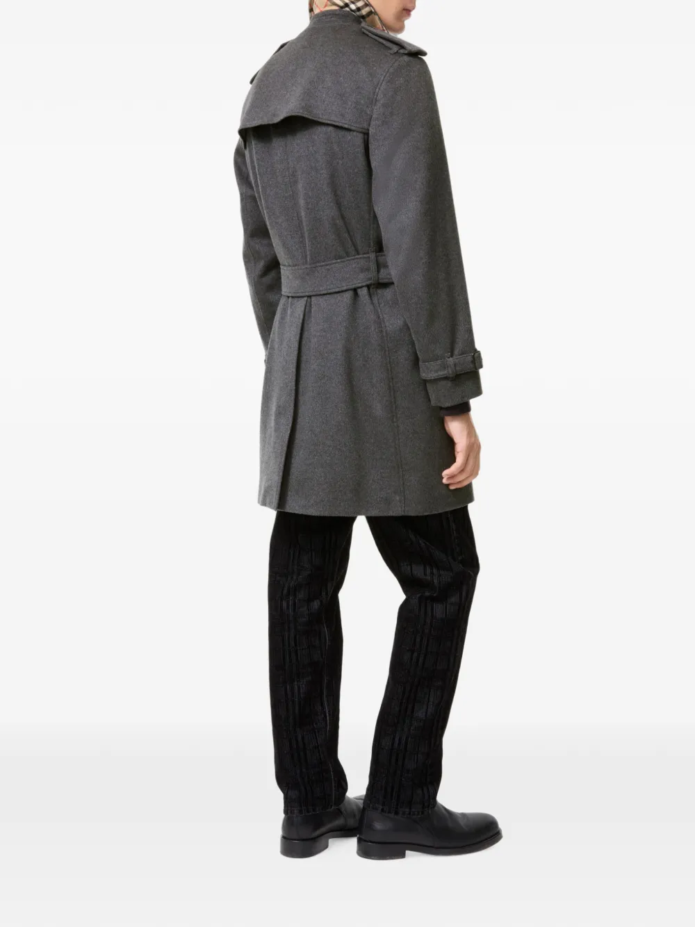Burberry Hastings kasjmier trenchcoat Grijs