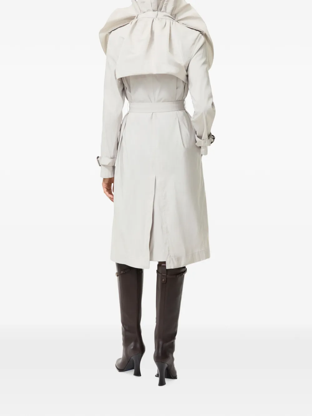 Burberry Clare lange faille trenchcoat Beige