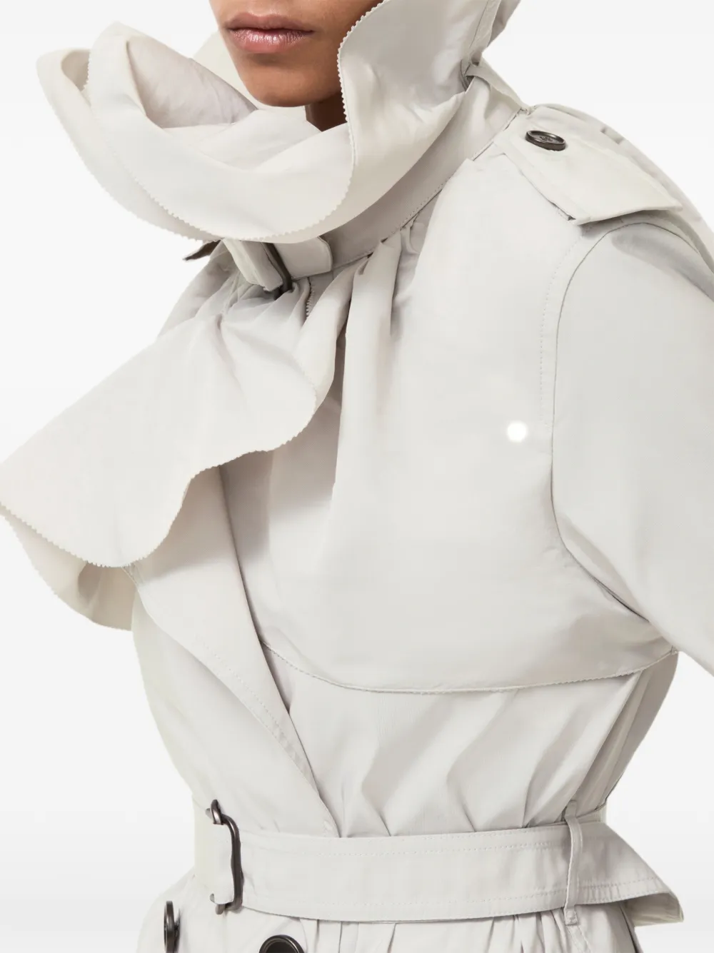 Burberry Clare lange faille trenchcoat Beige