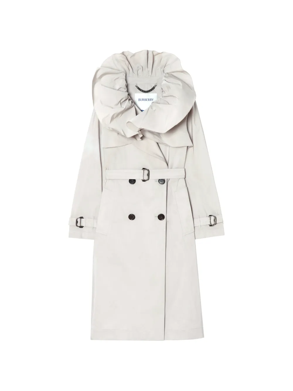 Burberry long faille Clare trench coat - Toni neutri