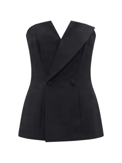 P.A.R.O.S.H. strapless double-breasted top