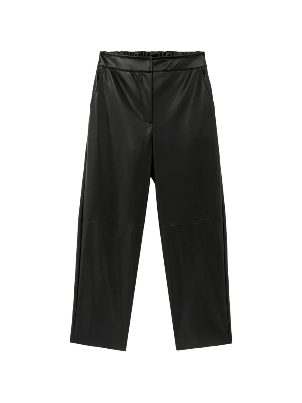 ALPHA STUDIO straight-leg faux-leather trousers