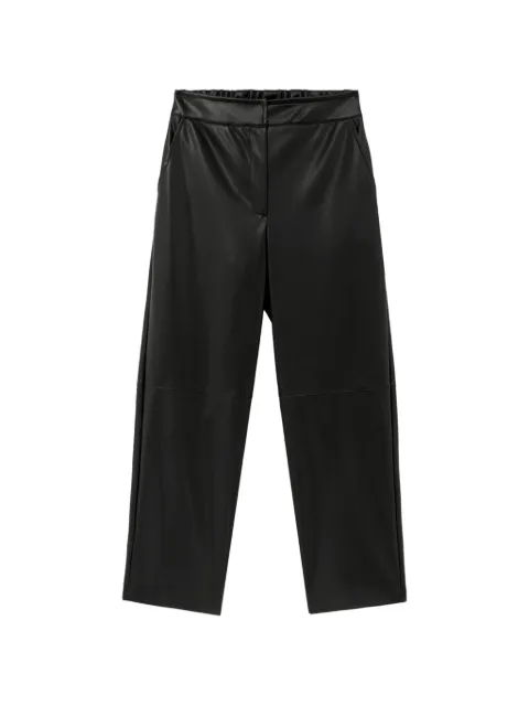 ALPHA STUDIO straight-leg faux-leather trousers