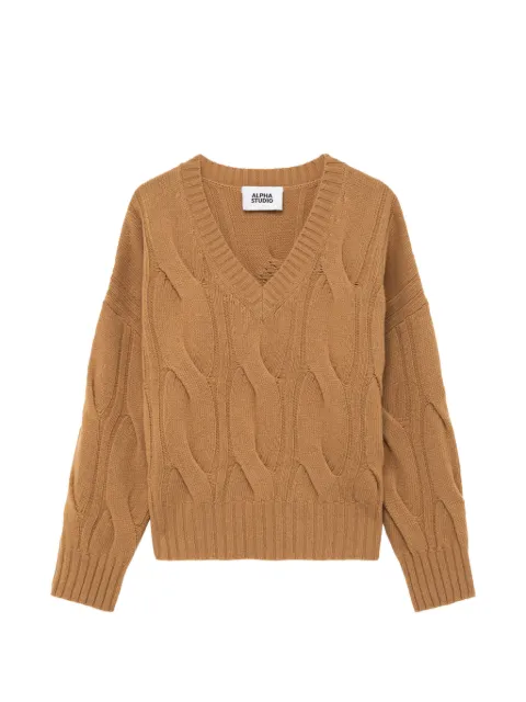 ALPHA STUDIO jersey con cuello en V