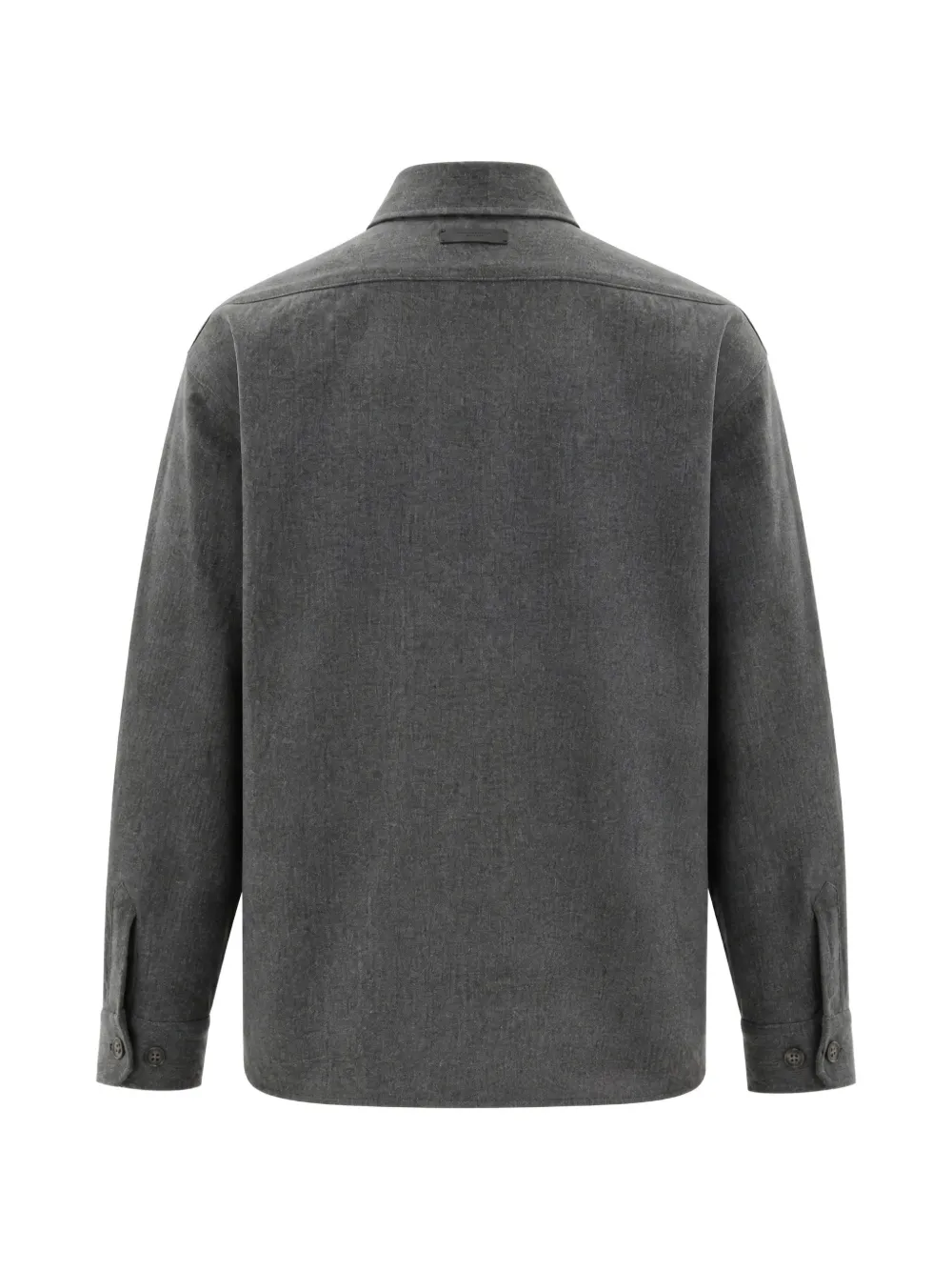 Paolo Pecora Button-up shirtjack met borstzak Grijs