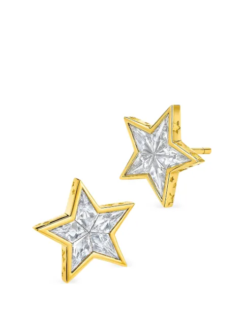 BUDDHA MAMA star diamond stud earrings