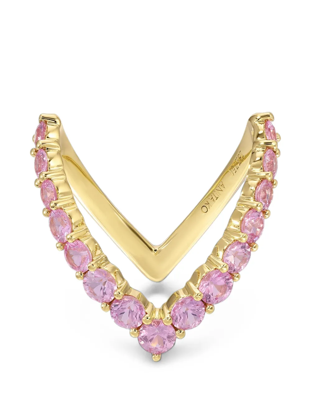 Anita Ko sapphire V ring - Oro