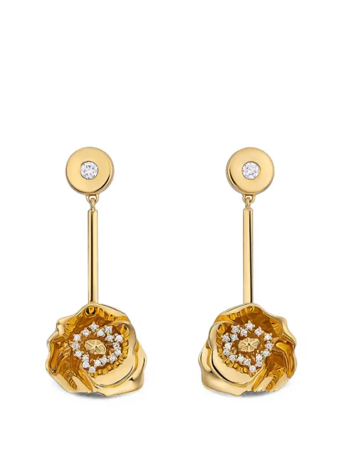 BUDDHA MAMA Shirley Poppy diamond earrings