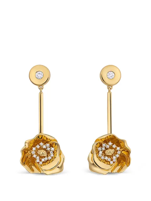 BUDDHA MAMA Shirley Poppy diamond earrings