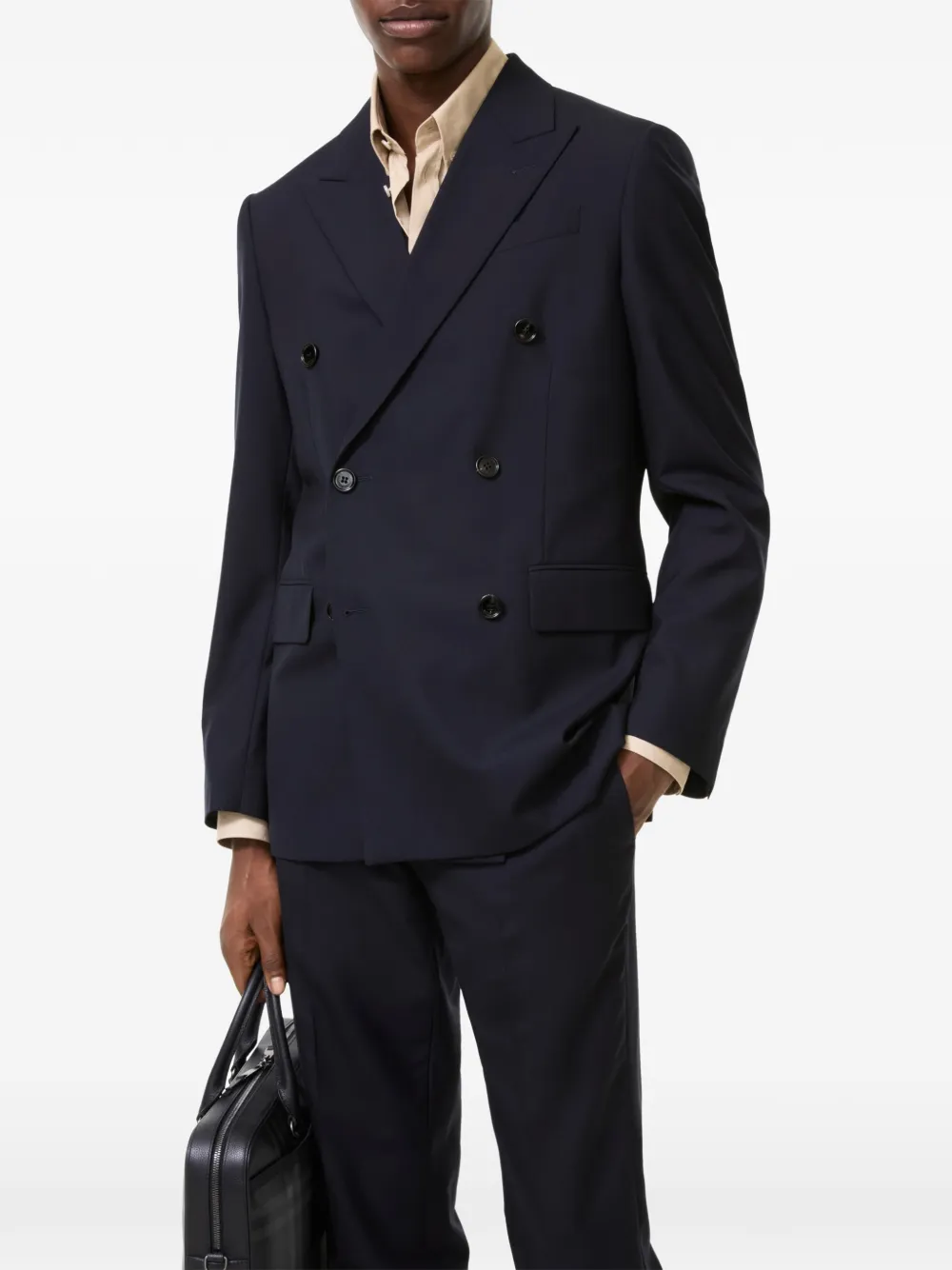 Burberry Sloane wollen blazer Blauw