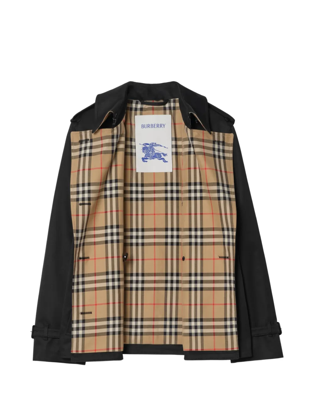 Burberry Garbardine Lakefield trenchcoat Zwart