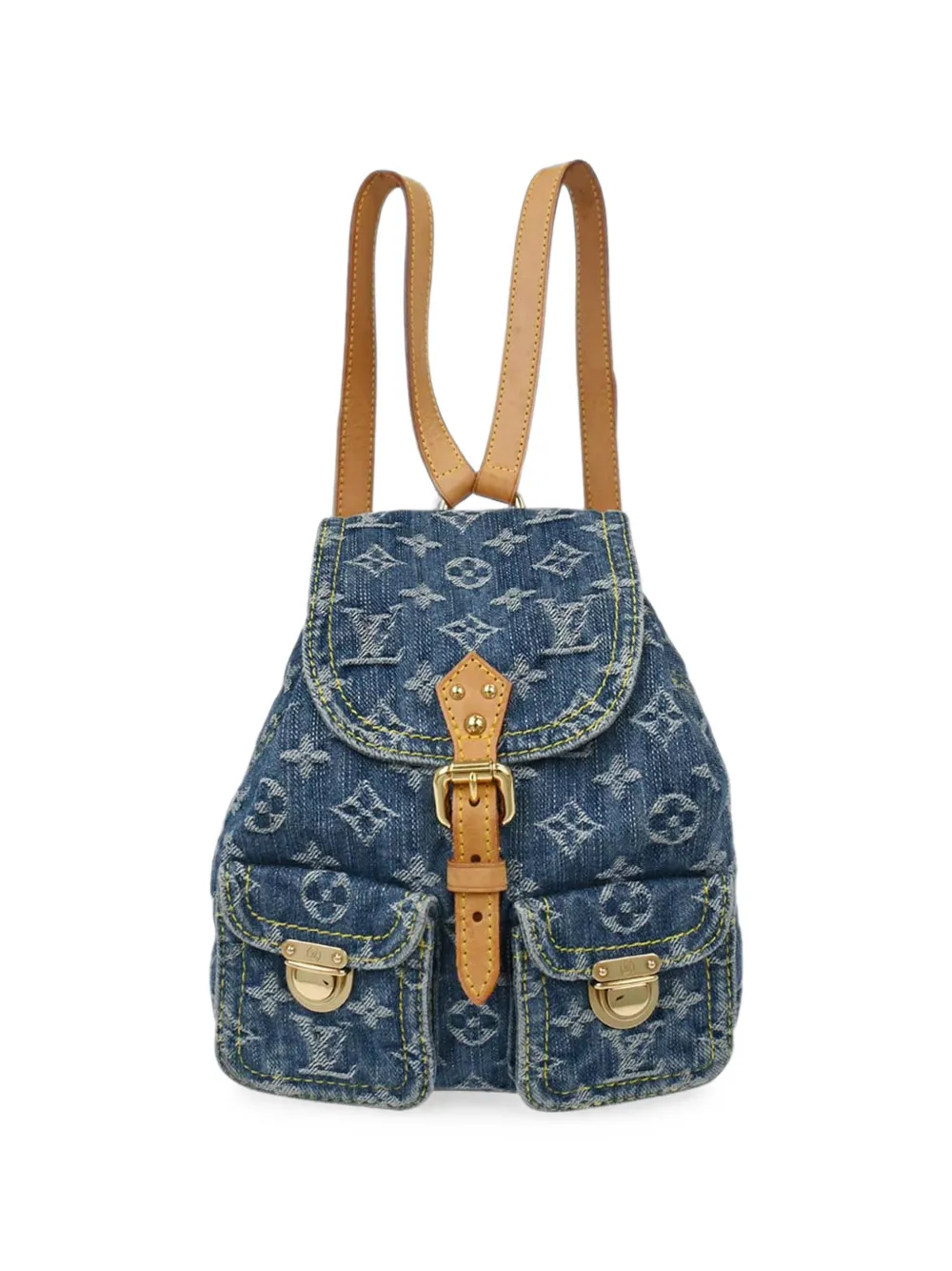 Louis Vuitton Pre-Owned 2006 Monogram Denim Sac a Dos PM backpack - Blu