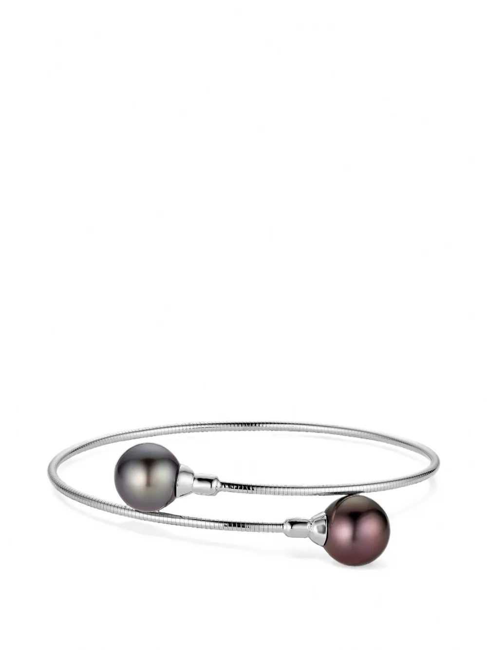 Baggins Tahitian pearl wire bangle bracelet - Argento