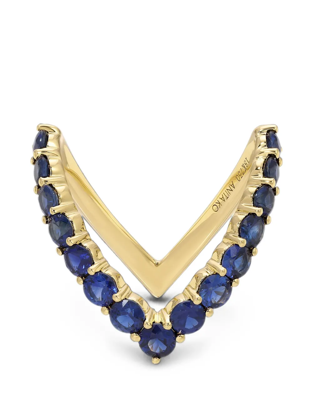 Anita Ko sapphire V ring - Oro