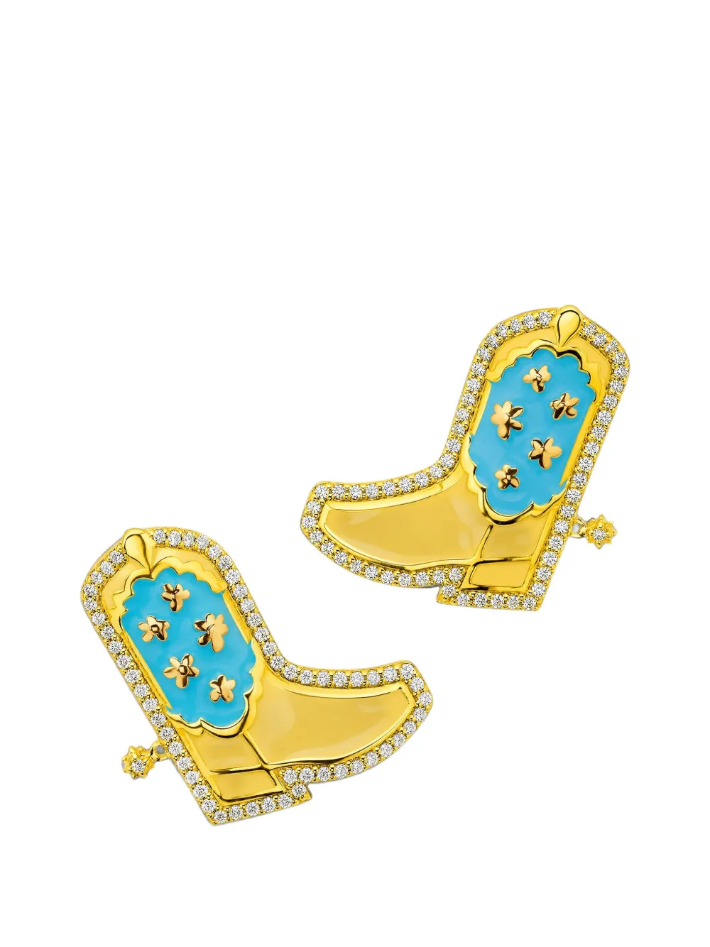 BUDDHA MAMA Cowgirl diamond stud earrings