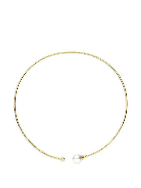 Baggins South Sea pearl and diamond wire choker necklace