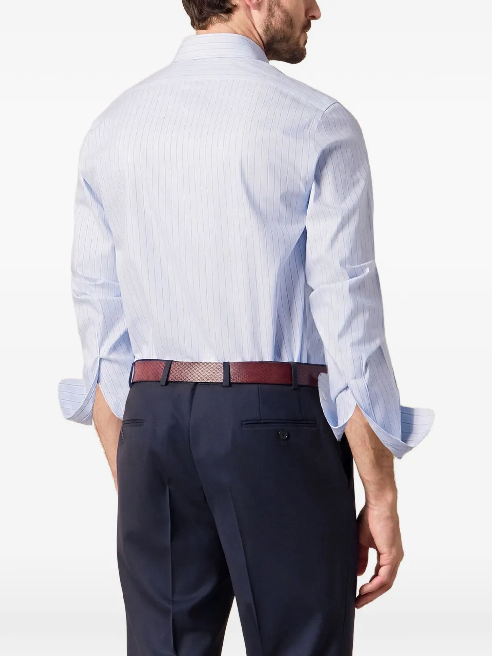 Brooks Brothers Getailleerd overhemd Grijs