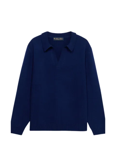 Brooks Brothers open-collar lambswool sweater