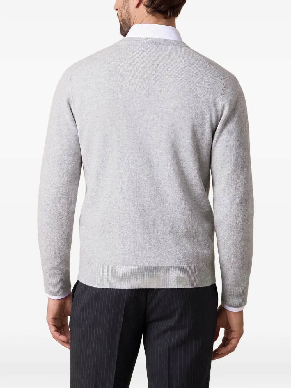 Brooks Brothers Vest met V-hals Grijs