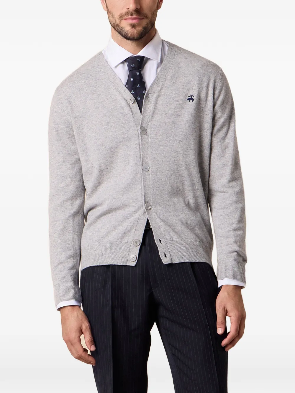Brooks Brothers Vest met V-hals Grijs