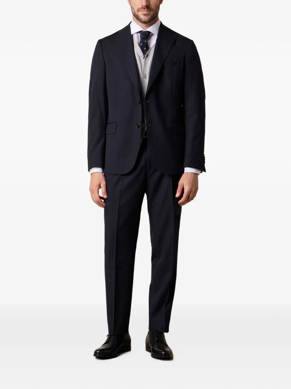 Brooks Brothers Vest met V-hals Grijs