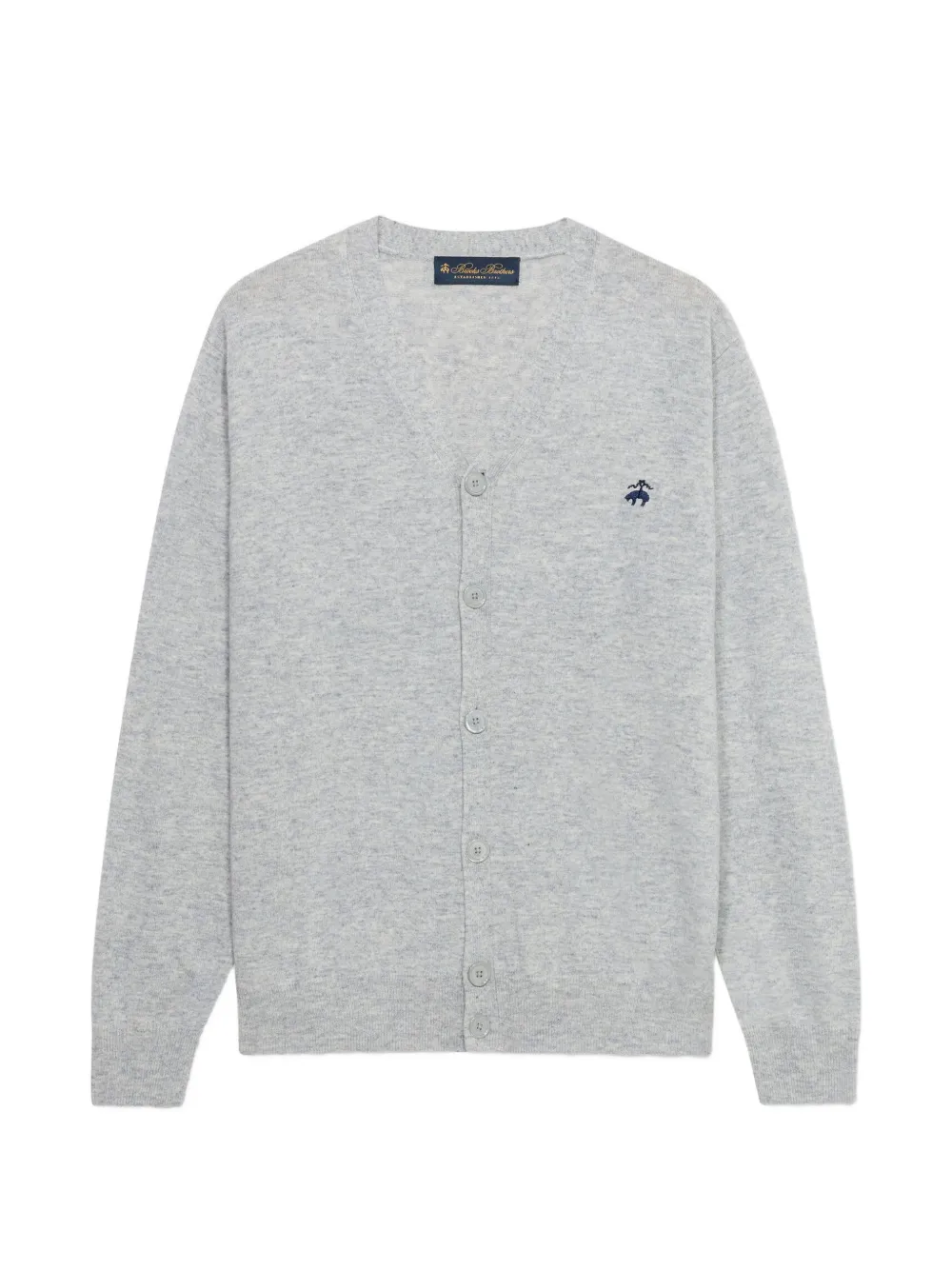Brooks Brothers V-neck lambswool cardigan - Grigio