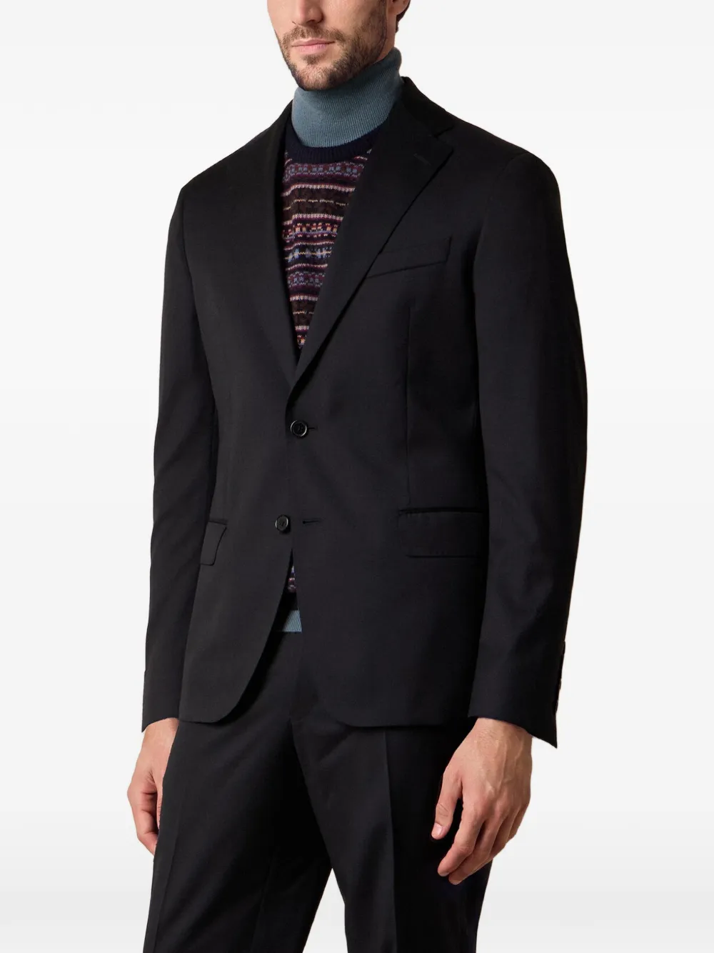 Brooks Brothers single-breasted blazer Zwart