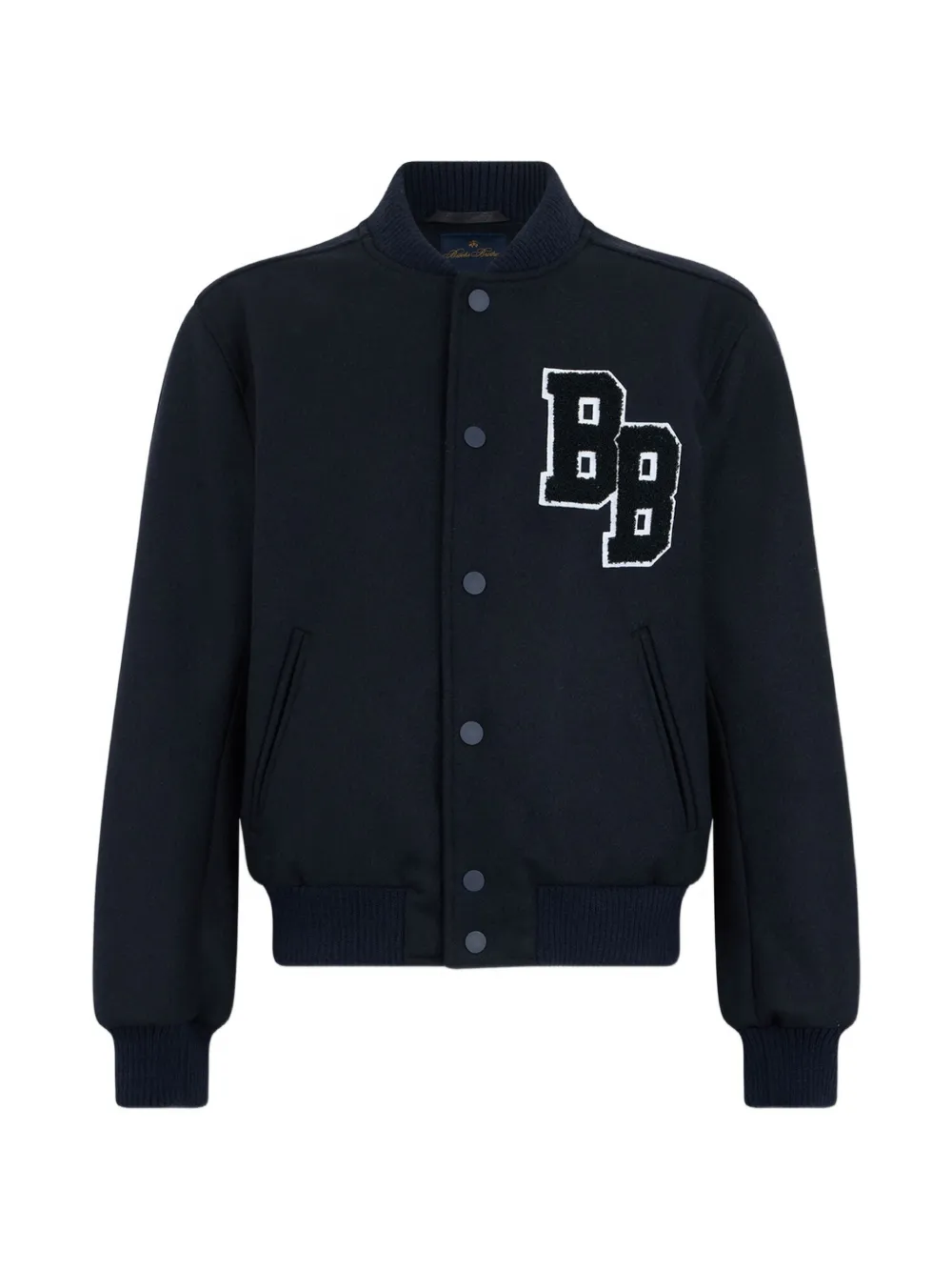 Brooks Brothers logo-embroidered bomber jacket - Blu