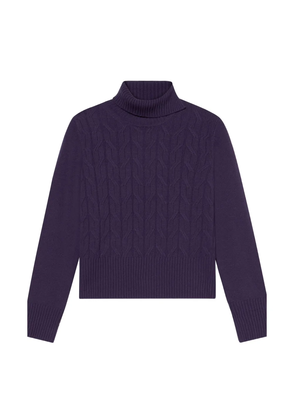 Brooks Brothers Kabelgebreide coltrui Paars