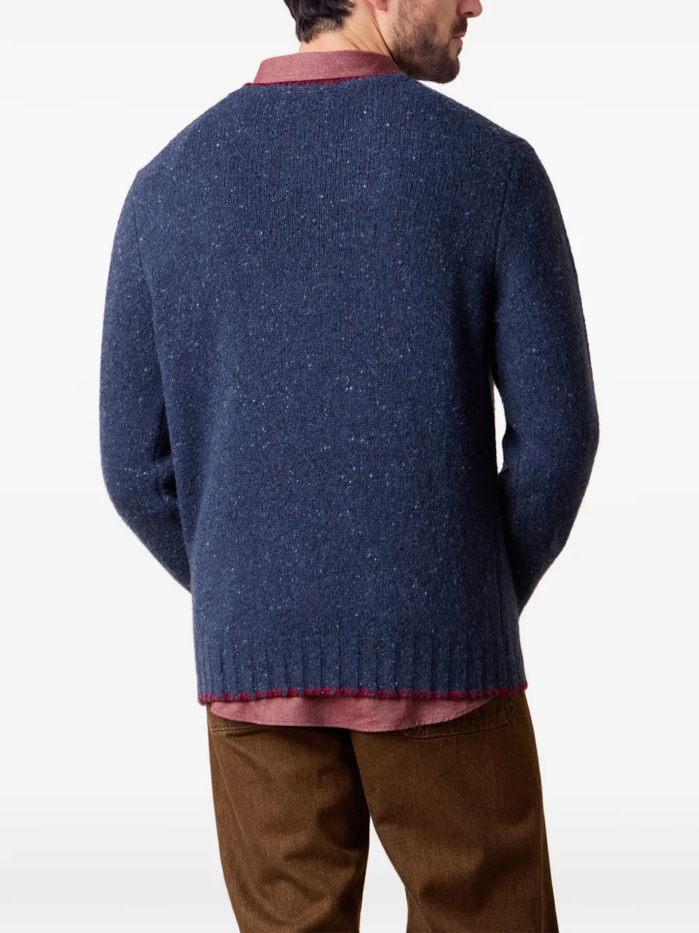 Brooks Brothers Trui met ronde hals Blauw